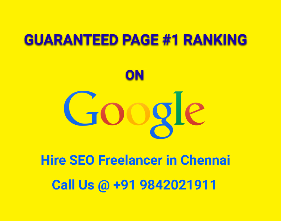 Hire Seo Freelancer in Chennai: Call to discuss 9842021911