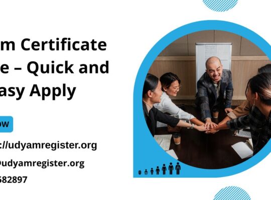 Udyam Certificate Online – Quick and Easy Apply