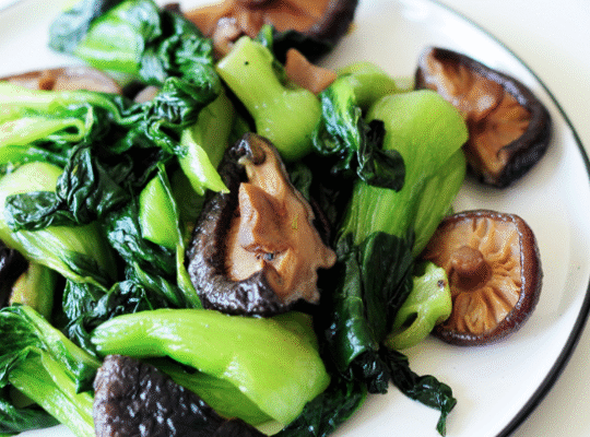 Greens & Shiitake Mushrooms