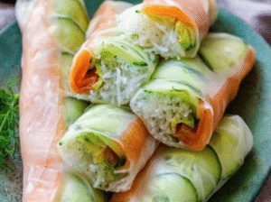 Salmon & Avocado Spring Roll